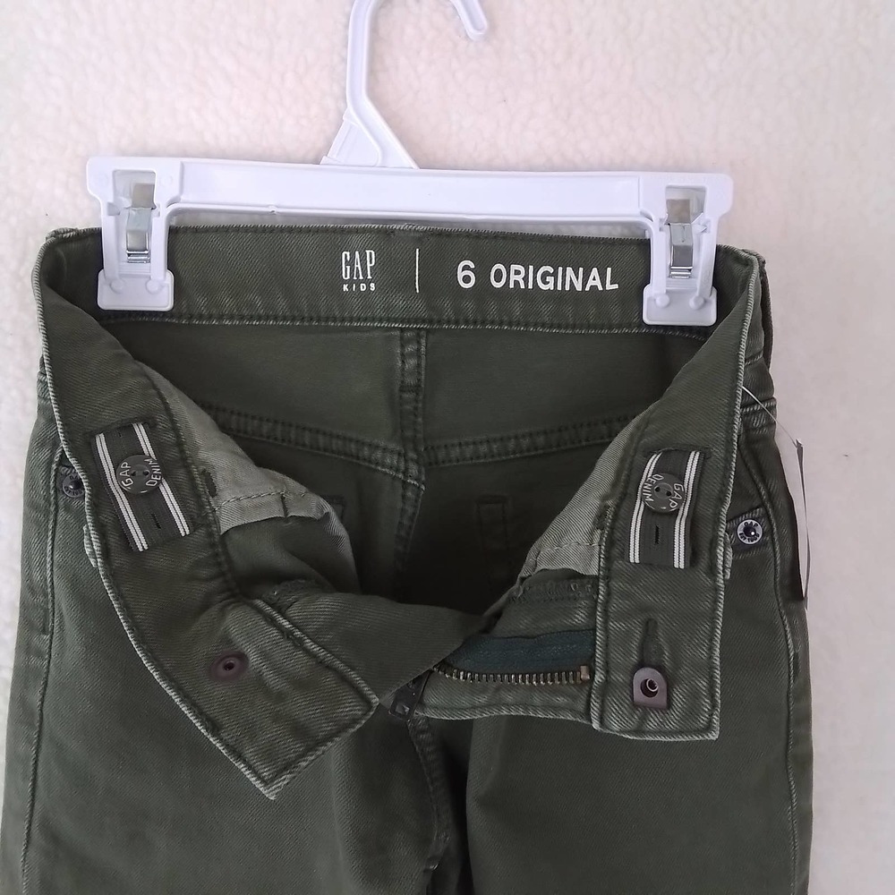 GAP Kids Slim Fit Jeans‎ Boy's Size 6 in Green Denim - Picture 9 of 11